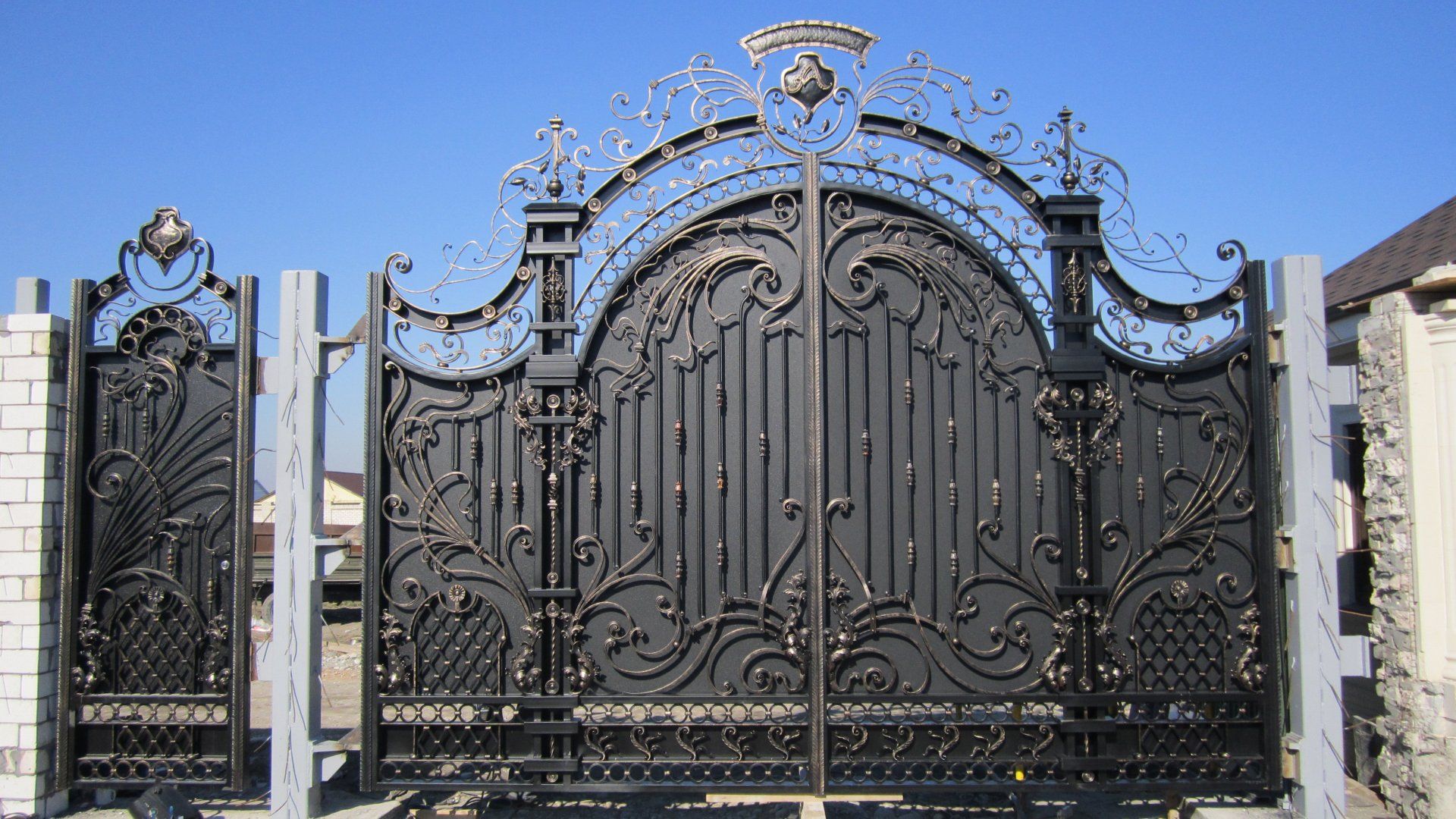 эксклюзивные кованые ворота фото