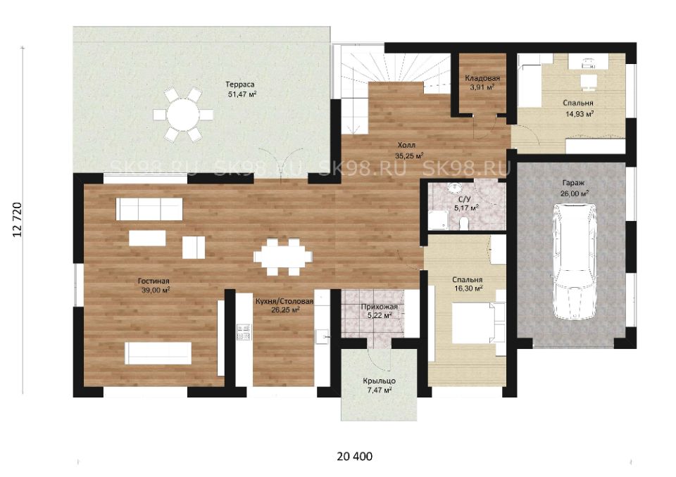 планировка дома TWO 306