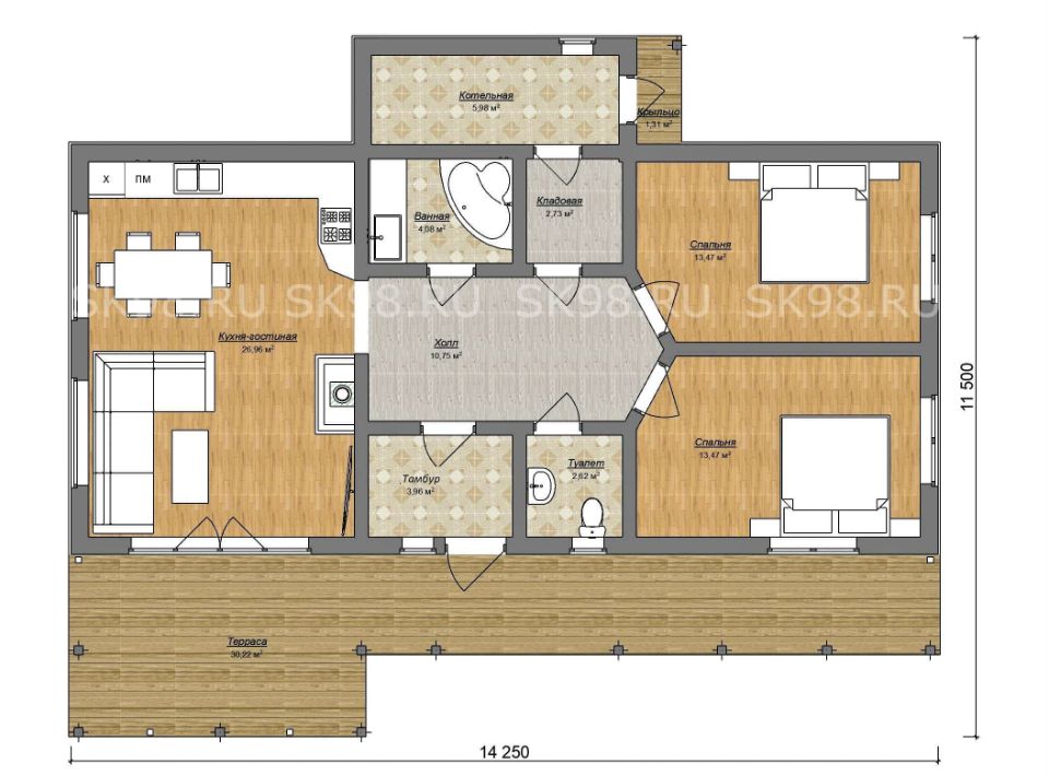 планировка дома ONE 84
