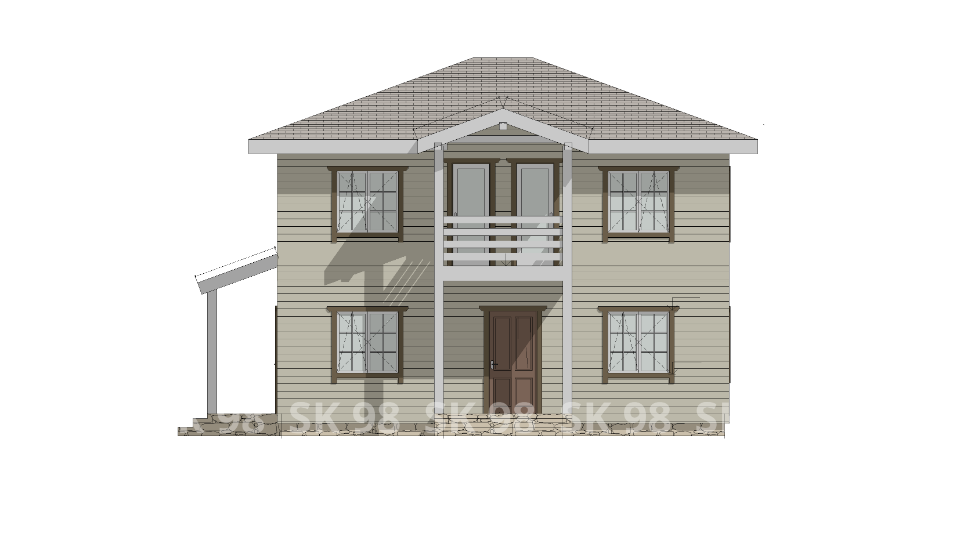 фасад дома TWO 121