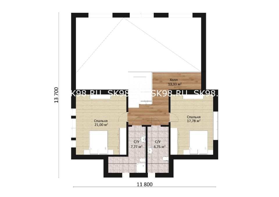 планировка дома TWO 185