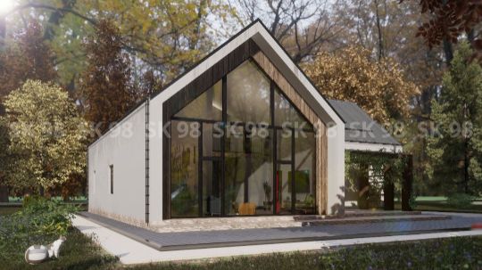 TWO 247 - проект дома с большим остеклением