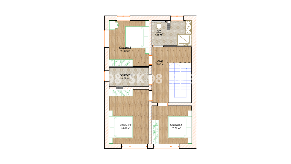 планировка дома TWO 121