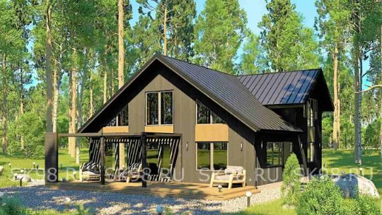 TWO 185 - проект дома с мансардой