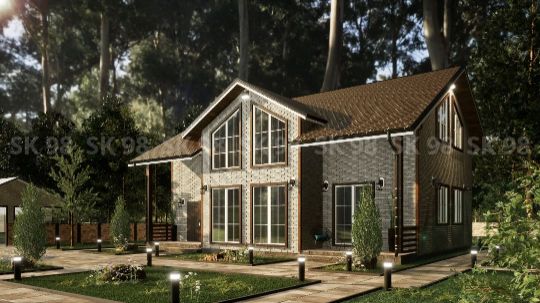 TWO 141 - проект дома с мансардой