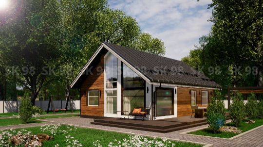 LOFT 87 - проект дома с лофтом