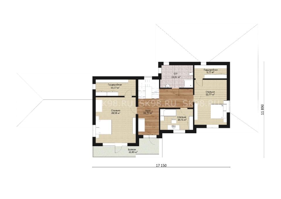 планировка дома TWO 312