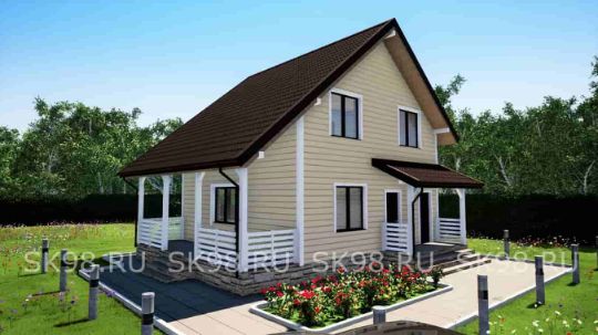 TWO 88 - проект дома с мансардой