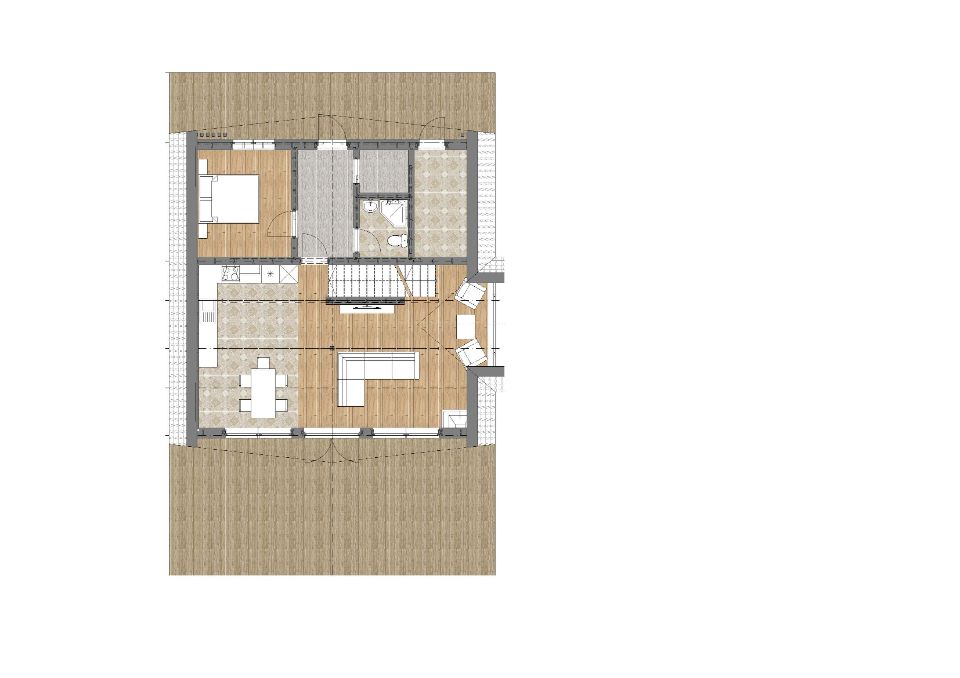 планировка дома LOFT 115