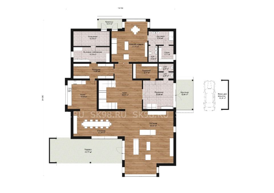 планировка дома TWO 478