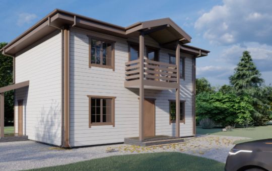 каркасный дом