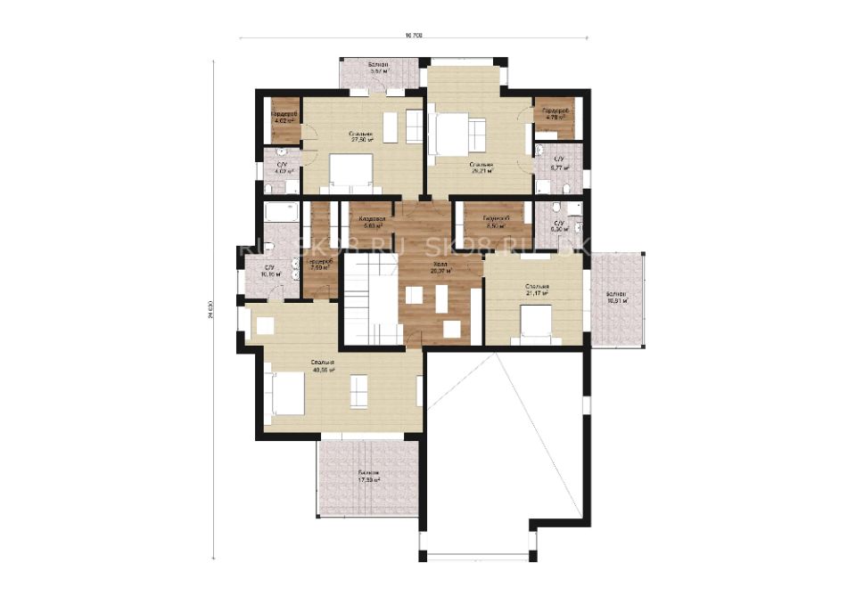 планировка дома TWO 478
