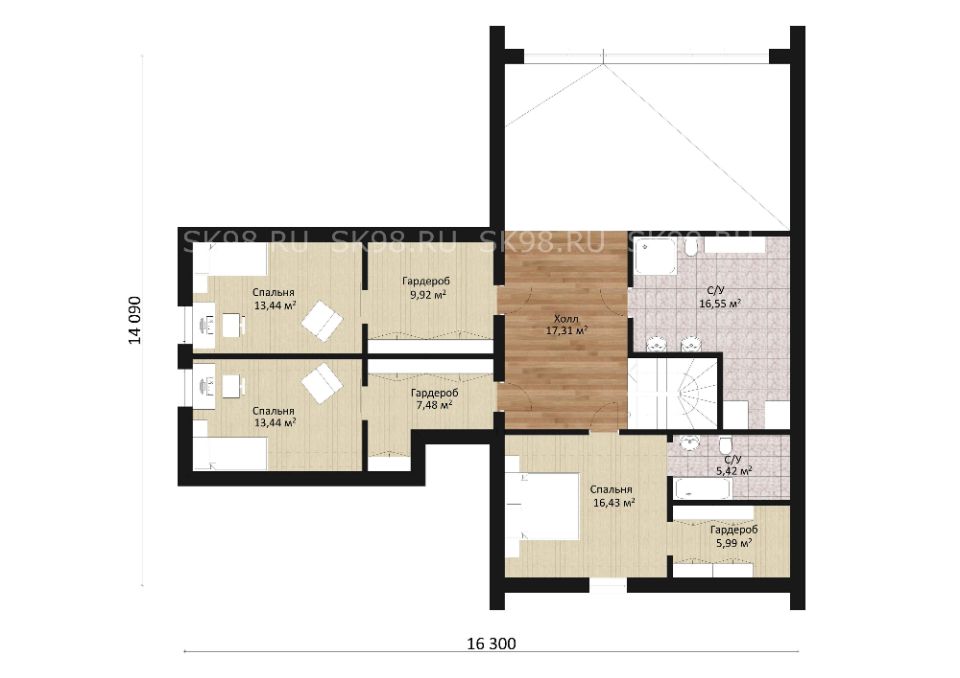 планировка дома TWO 247
