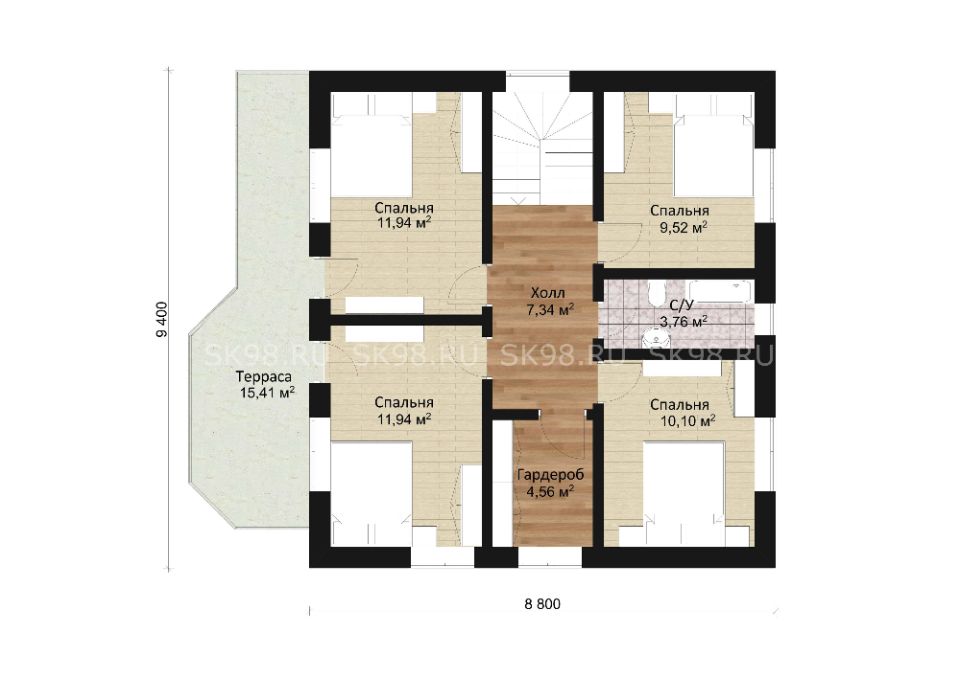 планировка дома TWO 129
