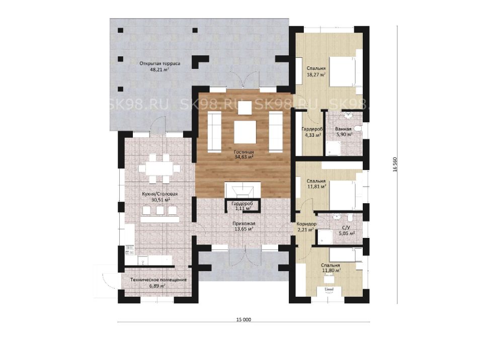 планировка дома ONE 146