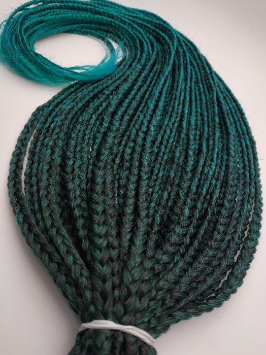 темно - зеленые АФРОКОСЫ