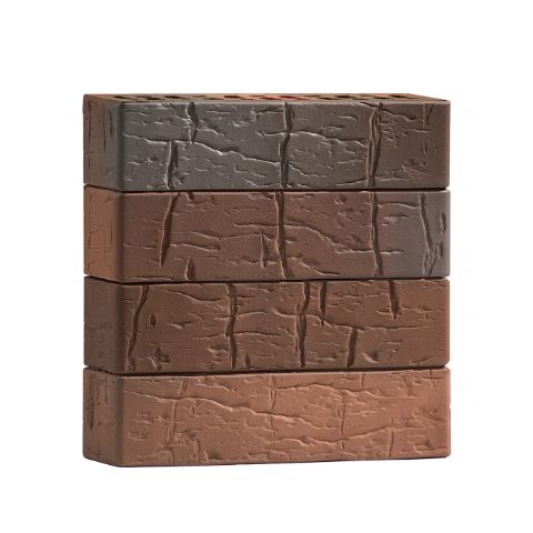 Кирпич лицевой 0.7НФ руст №70/90