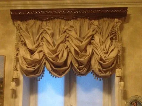 франзуские шторы в зале