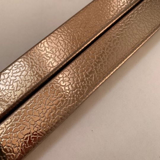 Бордюр декоративный из нержавеющей стали с керамической вставкой бронза зеркало 12х400