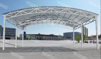 Арочный навес с фермами "ГРАНД"