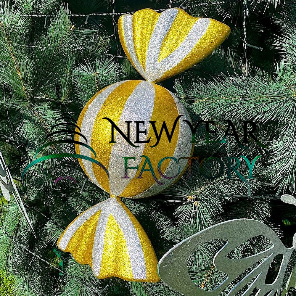 Новогодняя елочная игрушка Конфетка