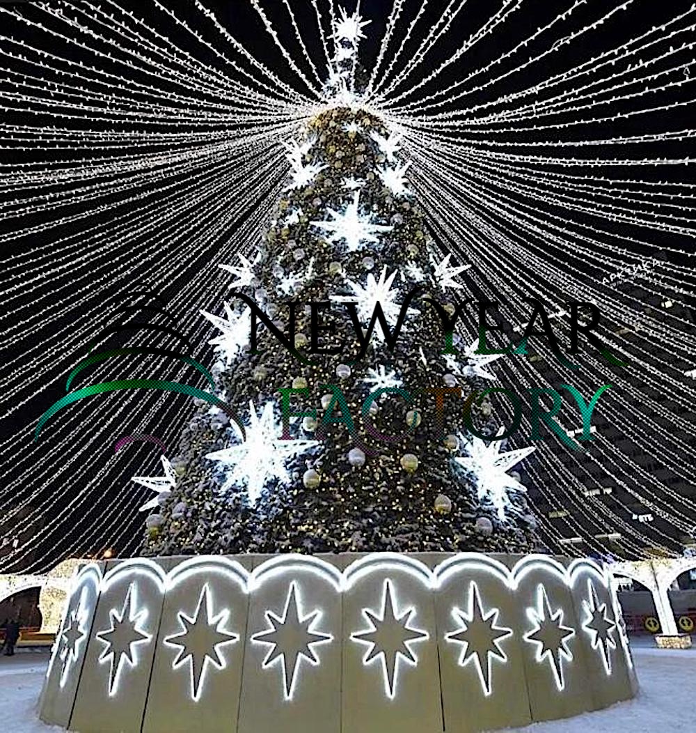 Комплект освещения для уличных елок "КРИСТАЛЛ"