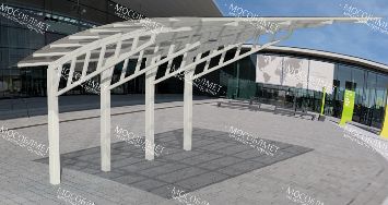 Консольный навес с фермами "ГАРАНТ"