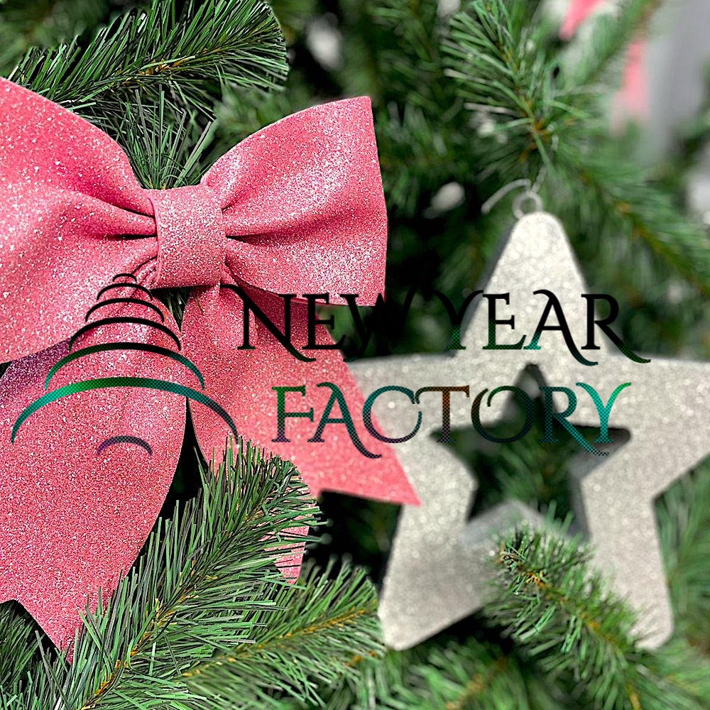 Большие банты для уличной елки