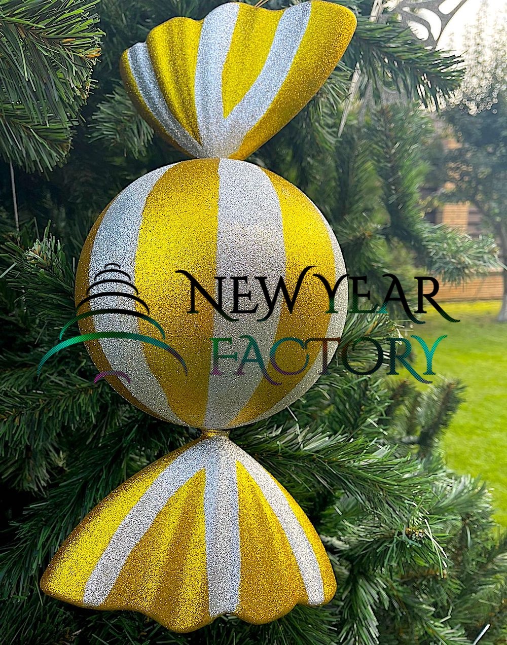 Новогодняя елочная игрушка Конфетка