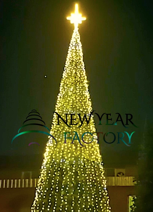 Световая макушка для уличной елки Роза Ветров