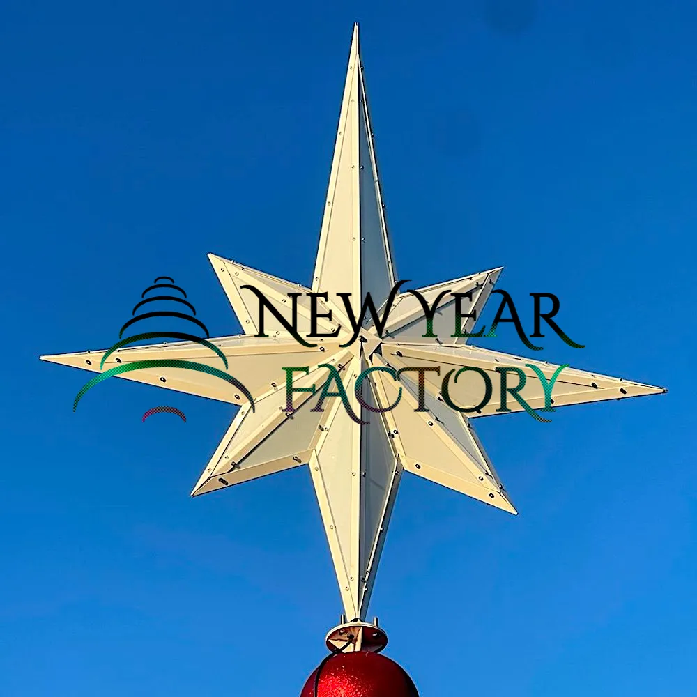 Световая макушка для уличной елки Роза ветров