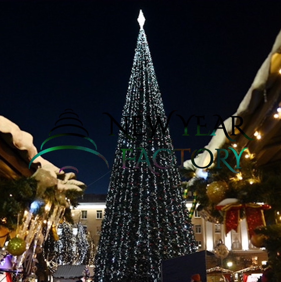 Комплект освещения для уличных елок