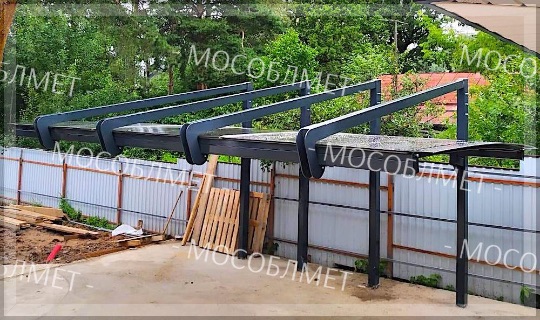 Консольный навес для авто "КАСКАД-К"