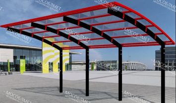 Консольный навес серии "КД"