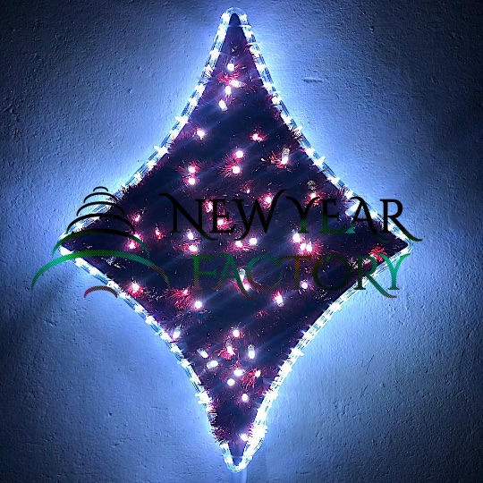 Световая макушка для уличных елок Ромб