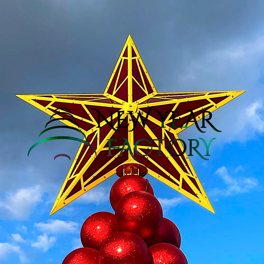 Световая макушка для уличной елки Кремлевская