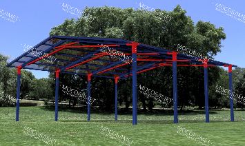 Двускатный навес "ВЭЛАР"