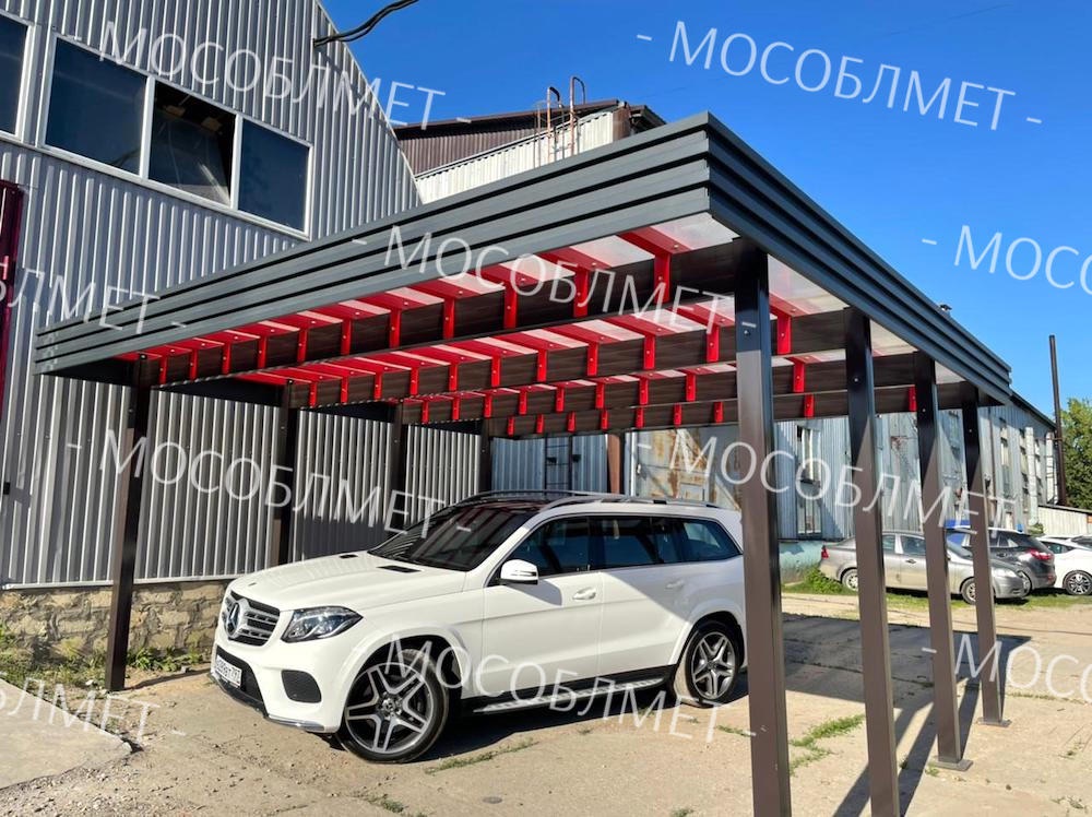 Прямой навес Олимп Премиум