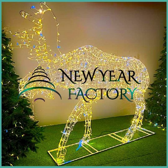 Большой светодиодный лось Сохатый