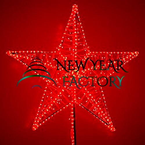 Световая макушка для уличных елок звезда Кремлевская