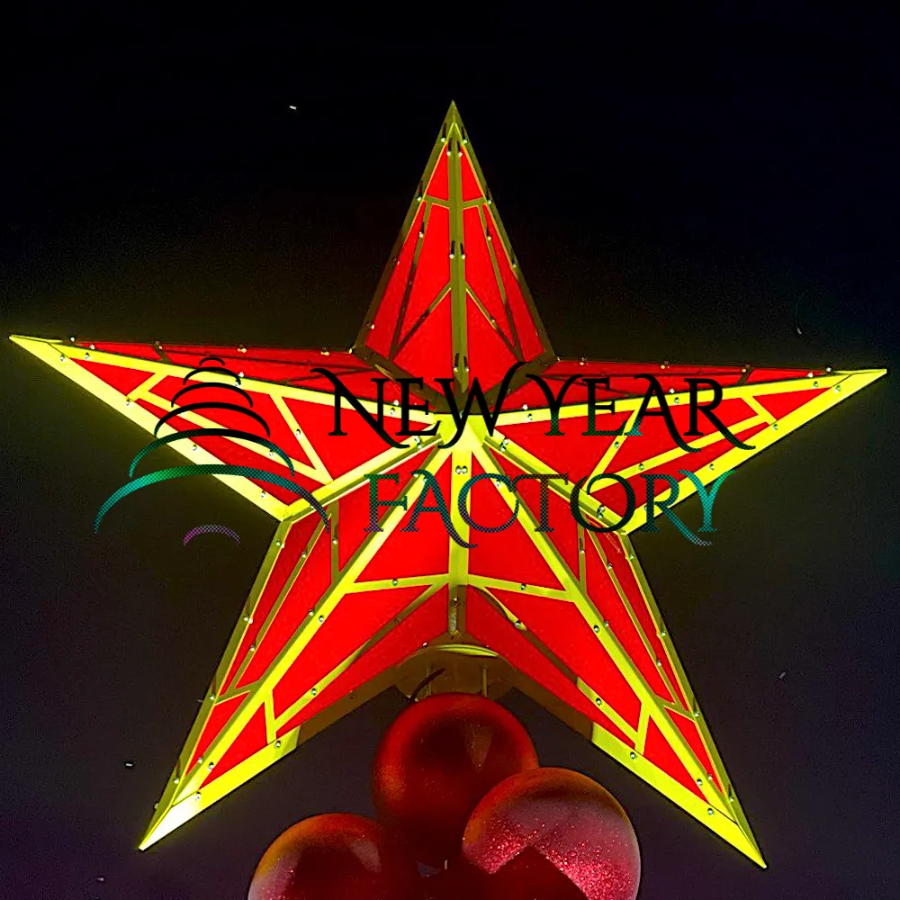 Световая макушка для уличной елки Кремлевская