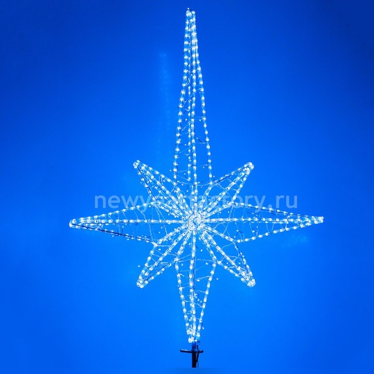 Световая макушка для уличных елок звезда Роза Ветров