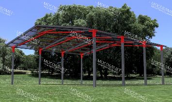 Двускатный навес "ВЭЛАР"