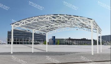 Арочный навес с фермами "ГРАНД"