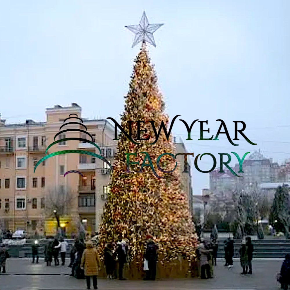 Световая макушка для уличной елки Кремлевская