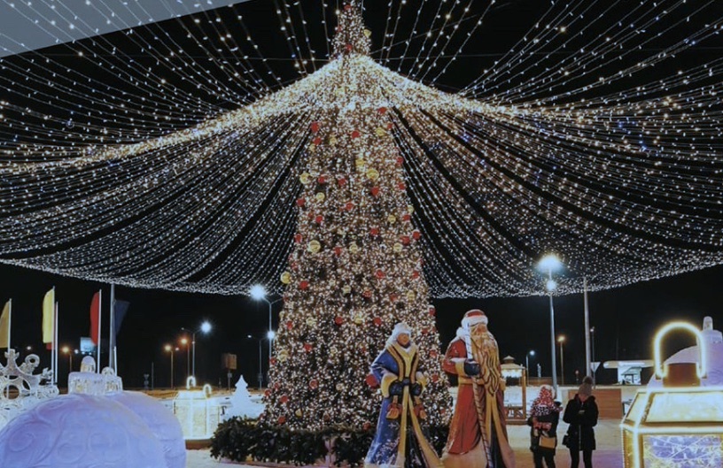 Комплект освещения для уличных елок