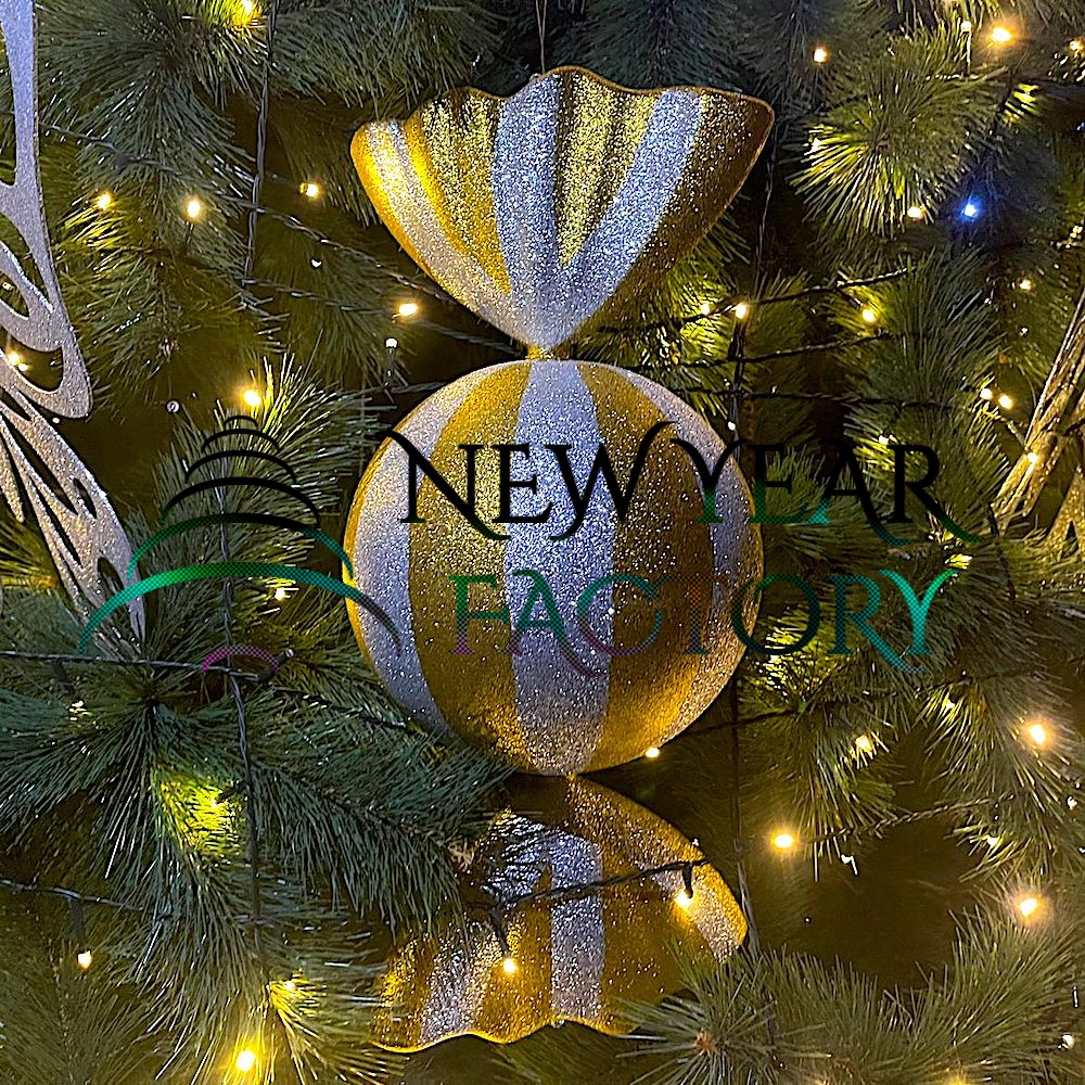 Новогодняя елочная игрушка Конфетка