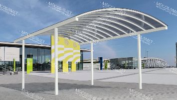 Арочный навес с дугами "ФОРА"