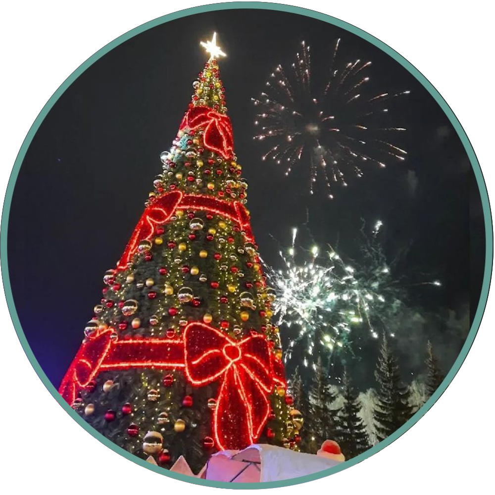 Аренда уличных елок