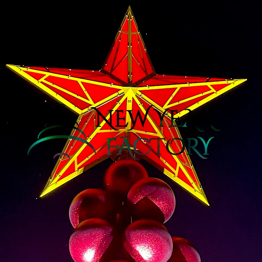 Световая макушка для уличной елки Кремлевская